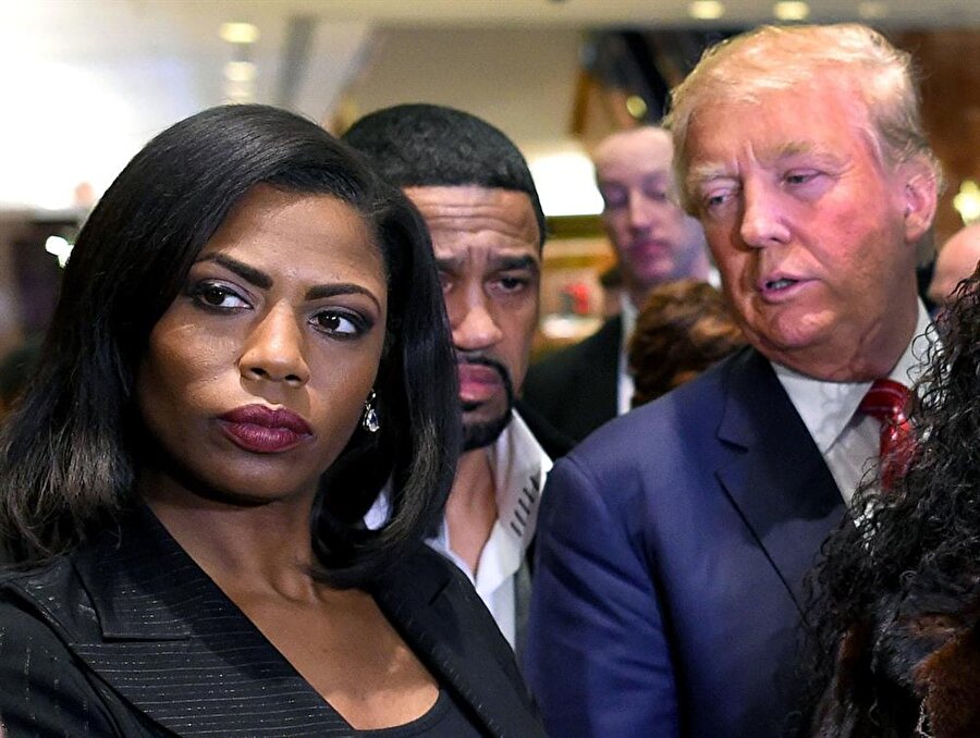 Omarosa Manigault Newman, dönemin ABD Başkanı Adayı Donald Trunmp ile. (2016)