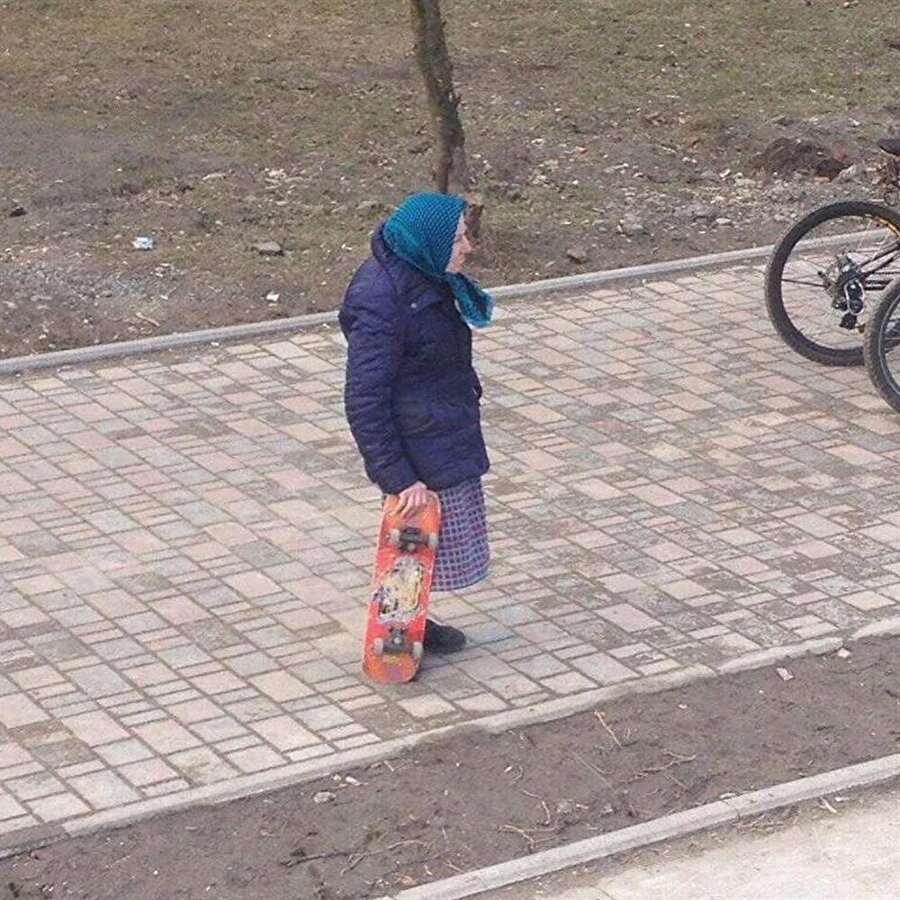 Tamam oğlum ben binerim kaykaya