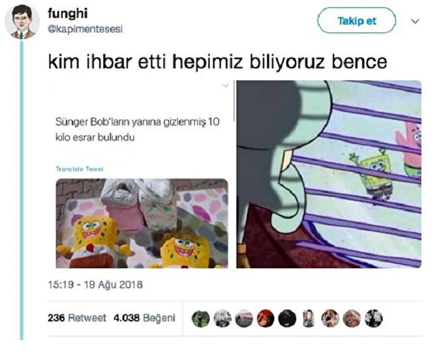 ​Sensin Squidward biliyoruz...
