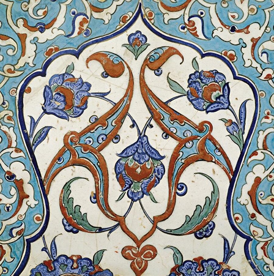 ​Bir İznik çinisi, 16. yüzyıl
