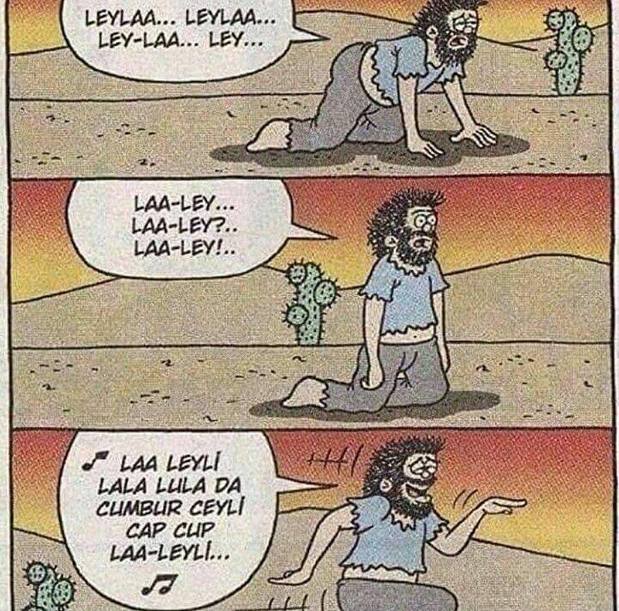 ​Mecnun çölde şarkı üretmiş
