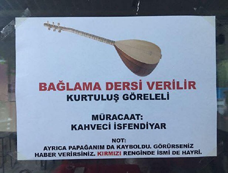 İlan vermişken şunu da iliştireyim de kağıt ziyanı olmasın