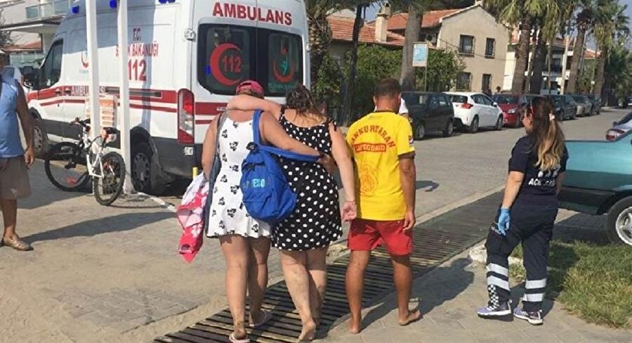 Kadının ayağında uyuşma, şişme ve yanma olduğu belirtildi.