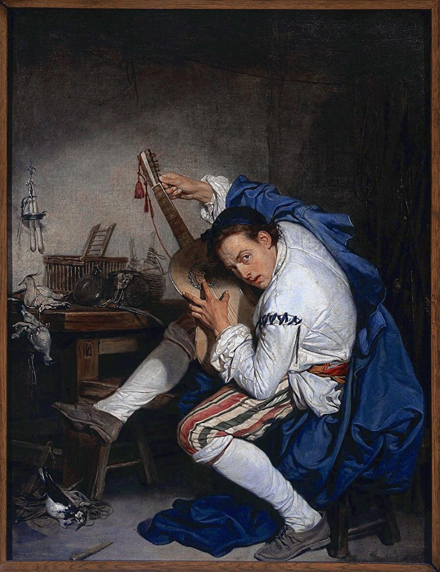 Gitarist, Jean-Baptiste Greuze, 1757