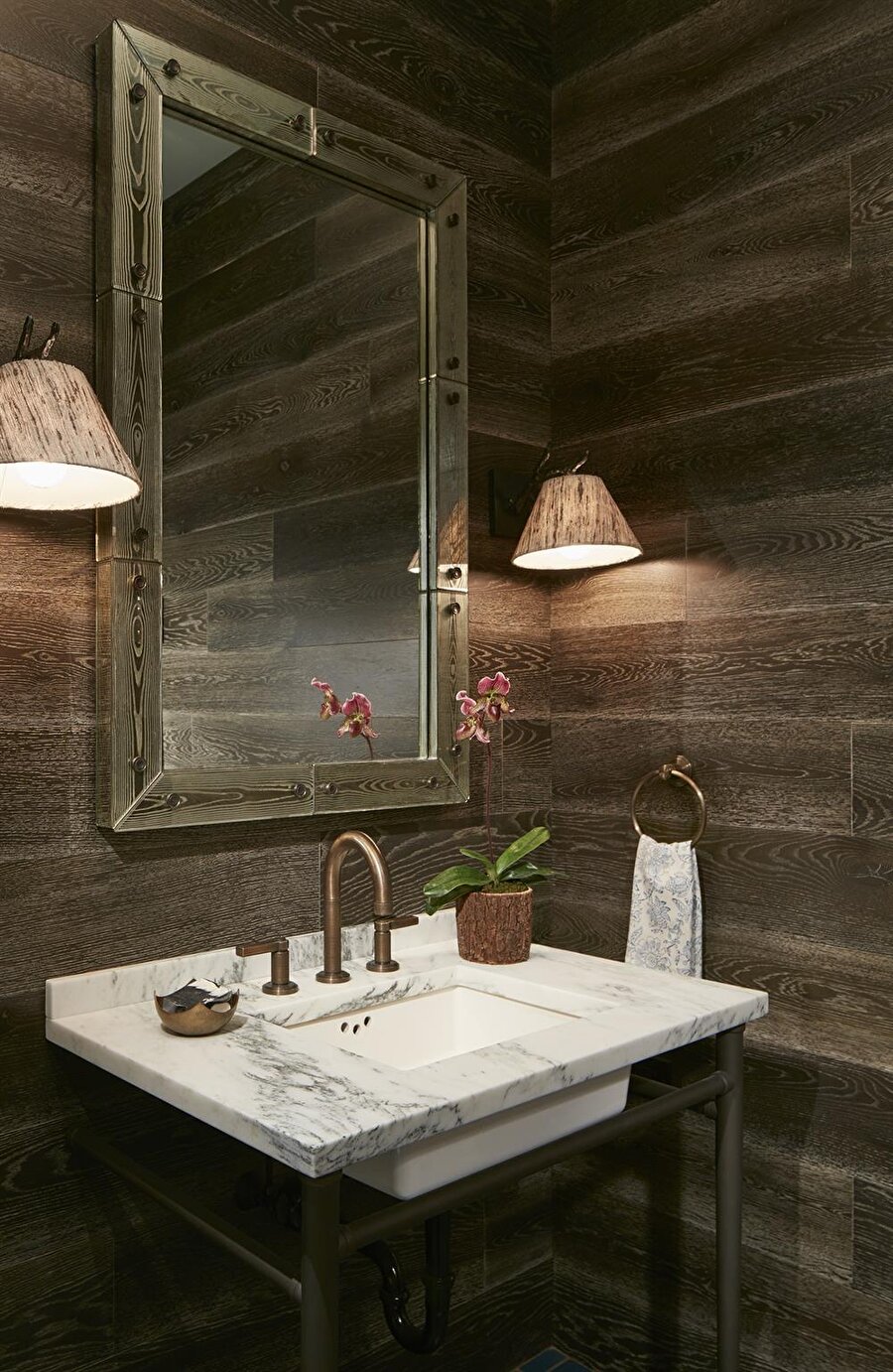 Ahşap ve mermerin uyumu