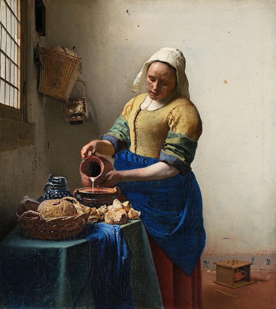 Süt Boşaltan Kadın,  Johannes Vermeer, 1657