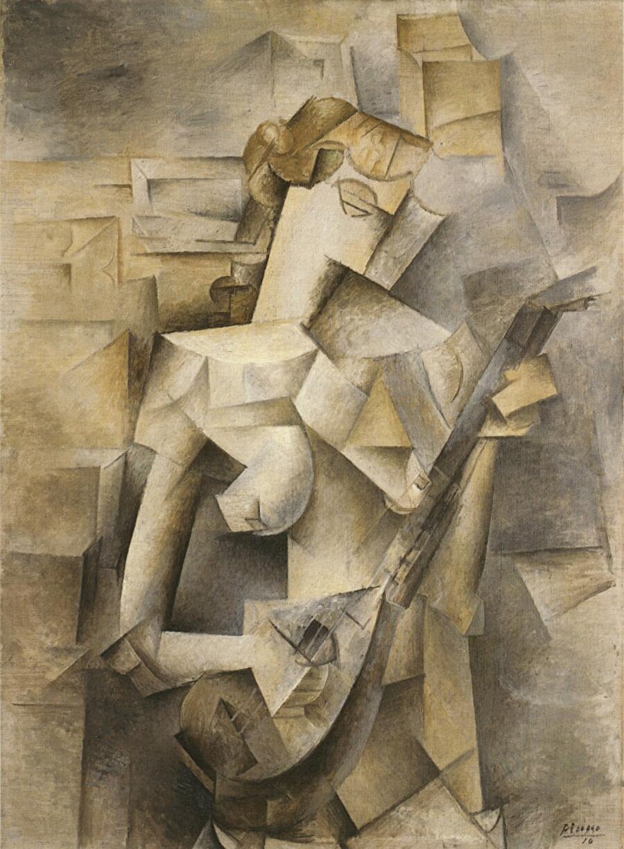 ​Bir Mandolin ile Kız, Pablo Picasso, 1910
