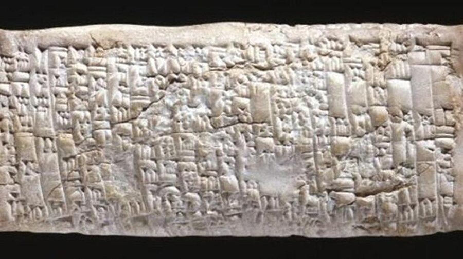 3800 yıllık tablet bulundu