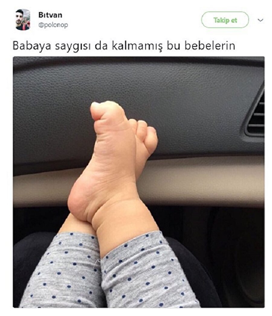 O saygısızın ayakları yenir