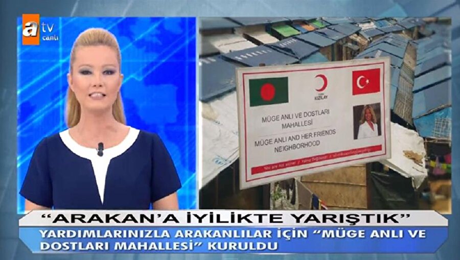 Müge Anlı'dan Arakan'a destek