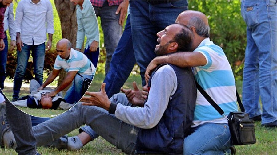 Evlatlarını kaybeden baba büyük acı yaşadı.