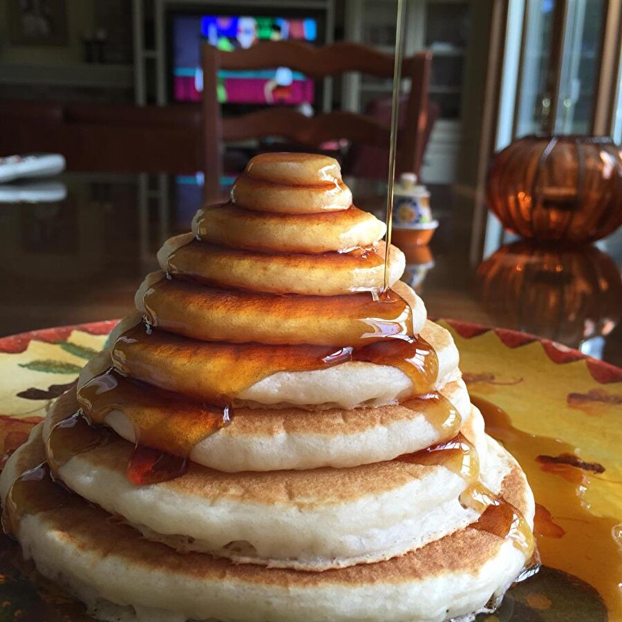 Ballı pancake ile kahvaltımızı yapalım