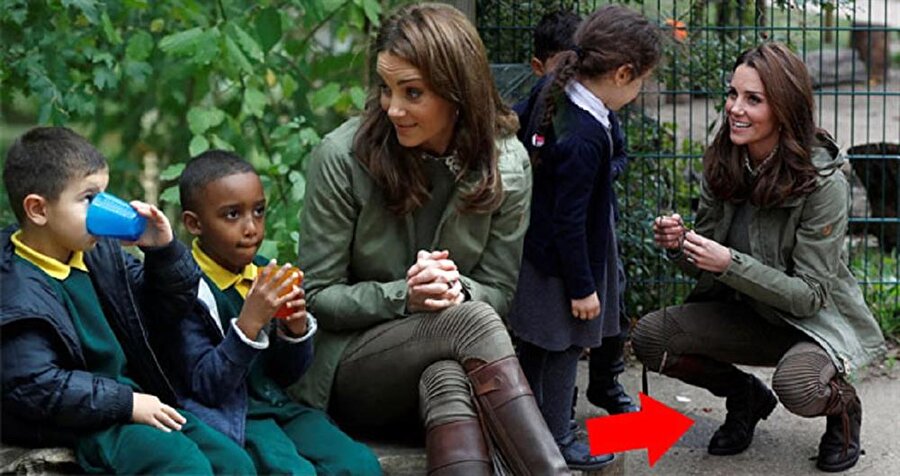 Kate Middleton okul ziyaretinde