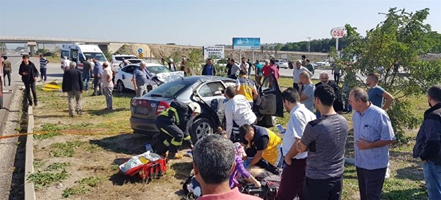 Gelin almaya giden konvoy kaza yaptı.