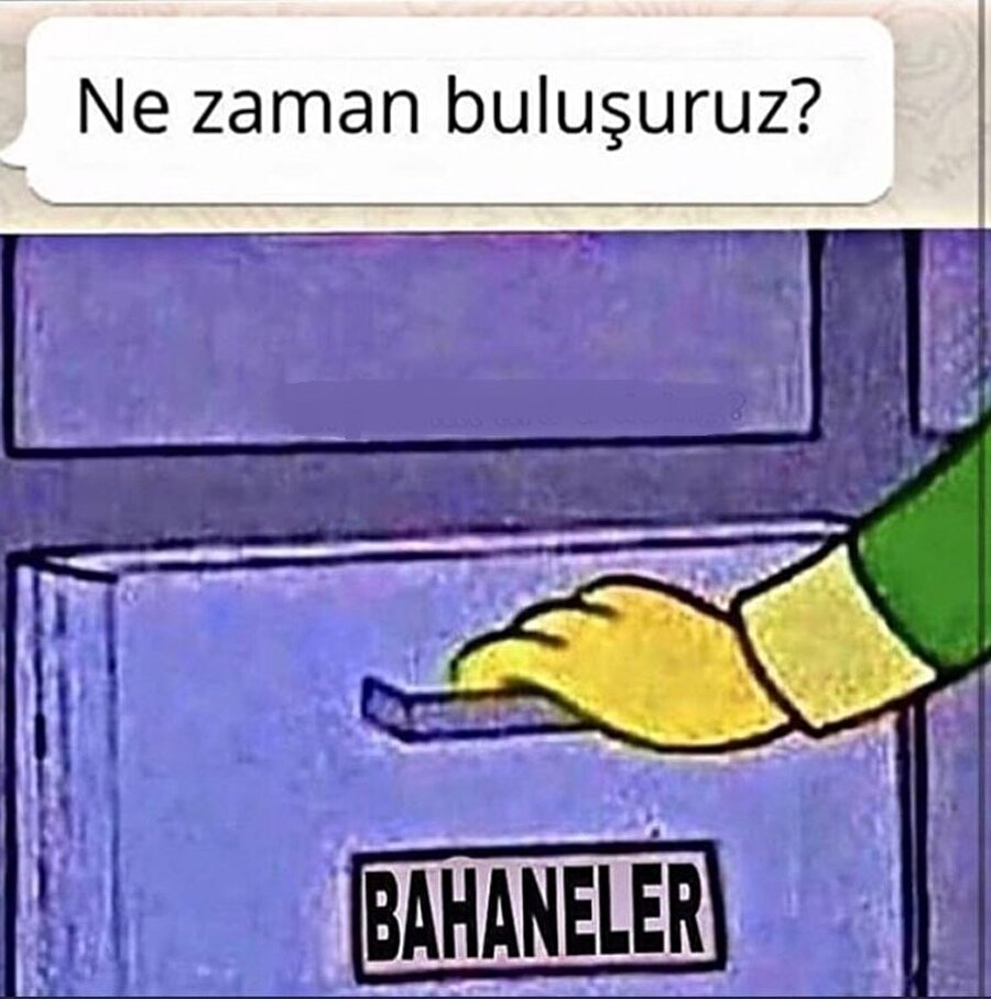 Bir dakika bahane koleksiyonuma bakmam lazım