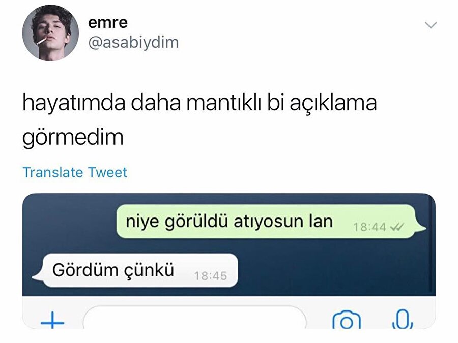 Mantık şelale olup akmış