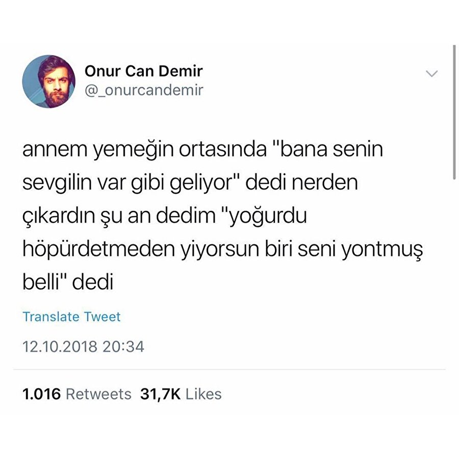 Belki de dili yanmıştır üfleyerek yiyordur annesi?