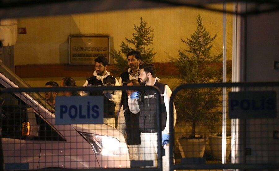 Suudi Arabistan Konsolosluğu'ndaki arama çalışmaları yaklaşık 9 saat sürmüştü.