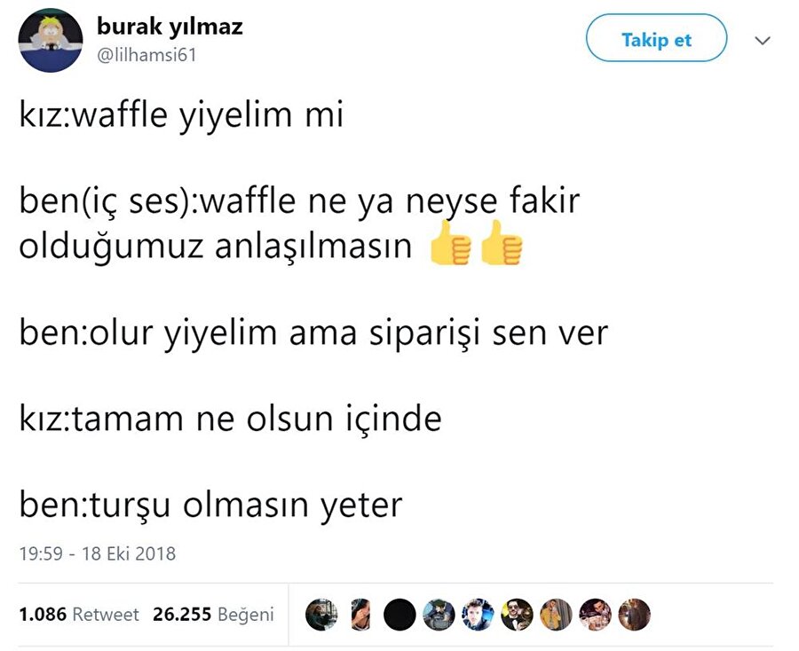 Waffle değil meyveli lahmacun