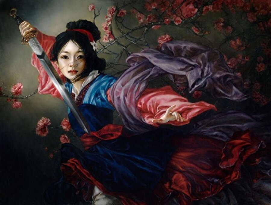 Mulan
Asya hikayelerini Disney ile buluşturan Mulan'da da gölge etkisini görüyoruz. Işık ise kılıcına doğru yansıtılmış durumda.