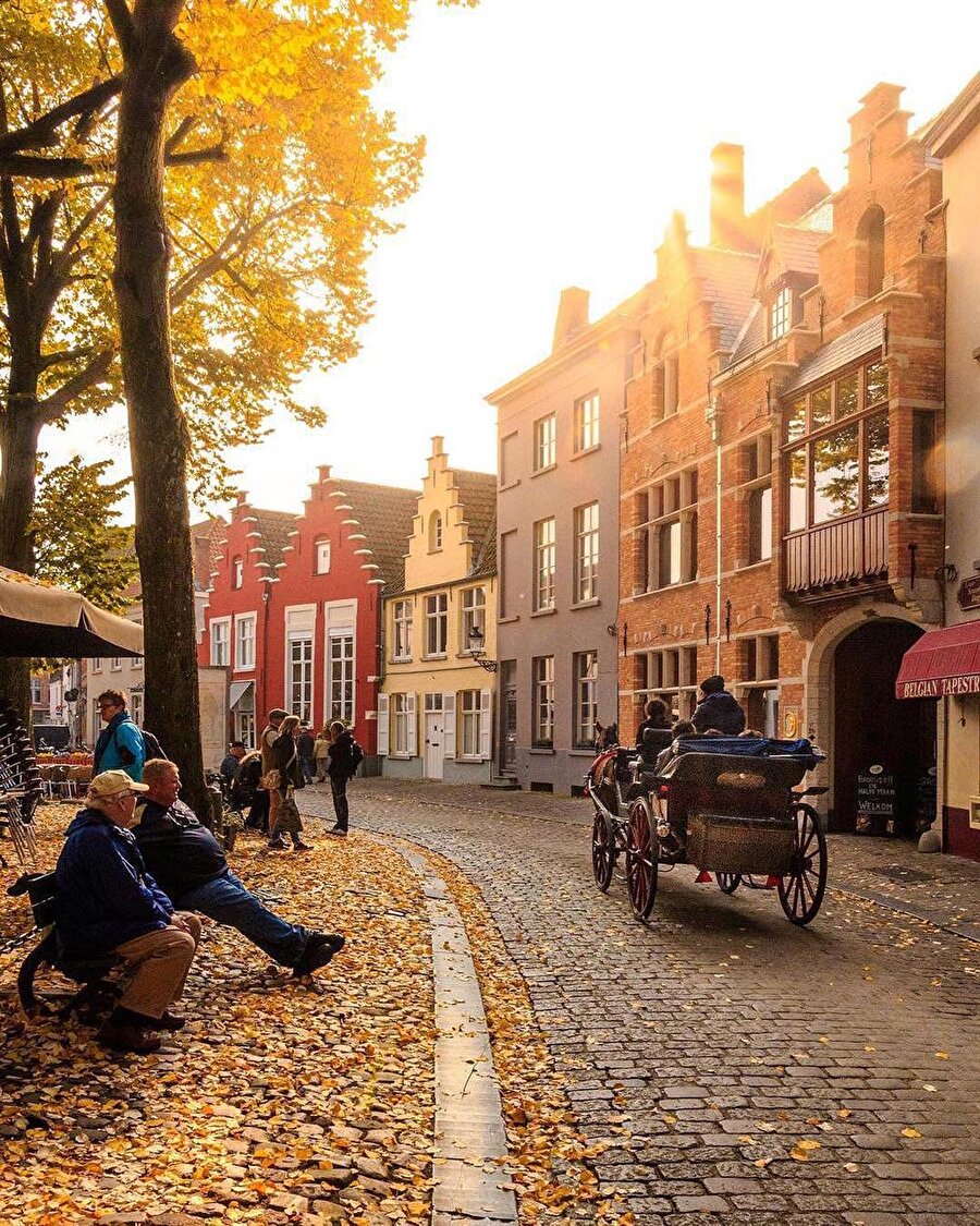 Belçika'nın Brugge sokakları