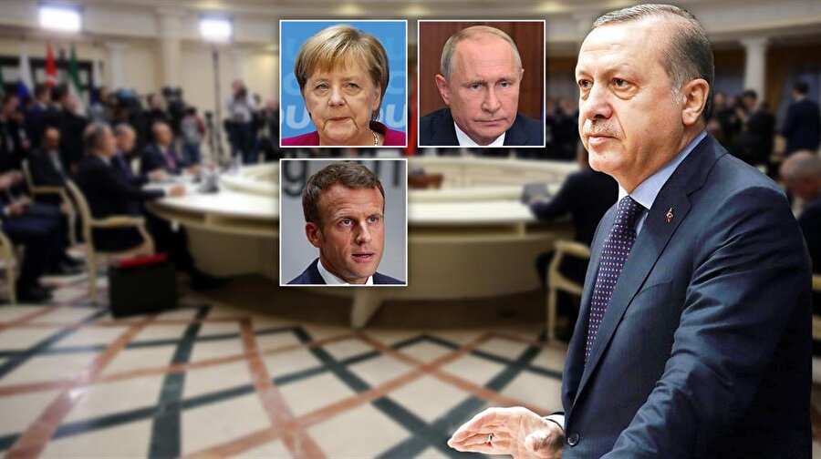 Rusya Devlet Başkanı Vladimir Putin, Almanya Başbakanı Angela Merkel ve Fransa Cumhurbaşkanı Emmanuel Macron Cumhurbaşkanı Recep Tayyip Erdoğan'ın davetlisi olarak İstanbul'a gelecek.