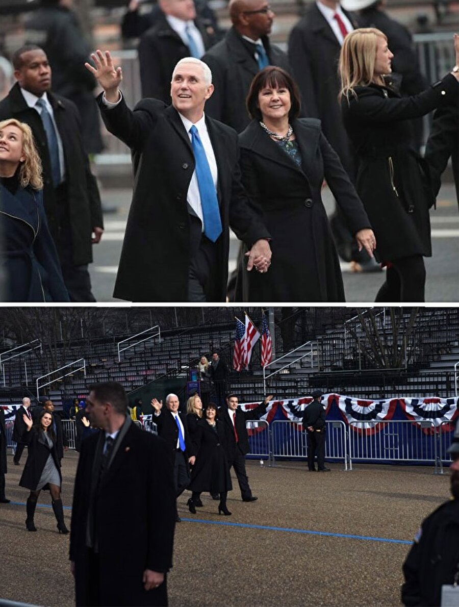 ABD Başkan Yardımcısı Mike Pence halkı selamlıyor!

                                    
                                    
                                    ABD Başkanı Donald Trump'ın başkanlık töreninde halkı selamlarken görünen Başkan Yardımcısı Mike Pence, anlaşılan boş tribünleri selamlıyor.
                                
                                
                                