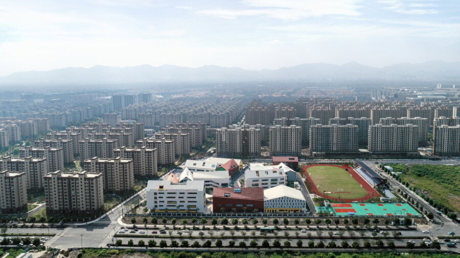 Çin'in Hangzhou kentinde yer alan geleceğin okul projesi: Hangzhou Teknoloji ve Bilim Anaokulu.