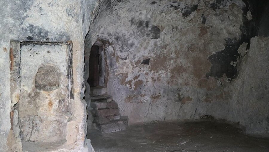Aya Maryeros Manastırının içinden bir görünüm.