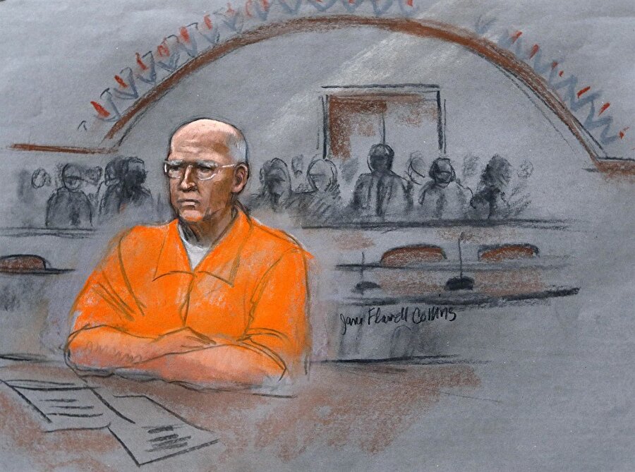 James Bulger'ın 13 Kasım 2013 yılında yargılandığı mahkemedeki çizimi