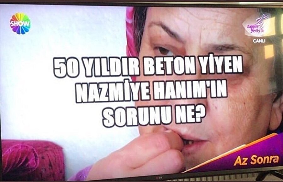 Beton yemek olabilir