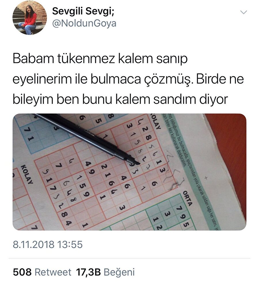 Kalem değil mi zaten?