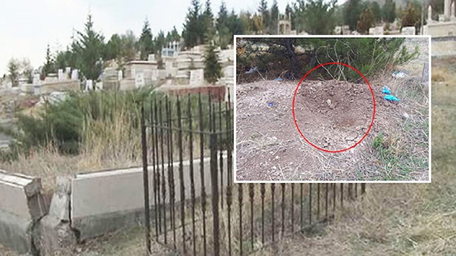 Annesinin mezarını ziyarete giden kadın, mezara gömülü 5 aylık bir bebek buldu.