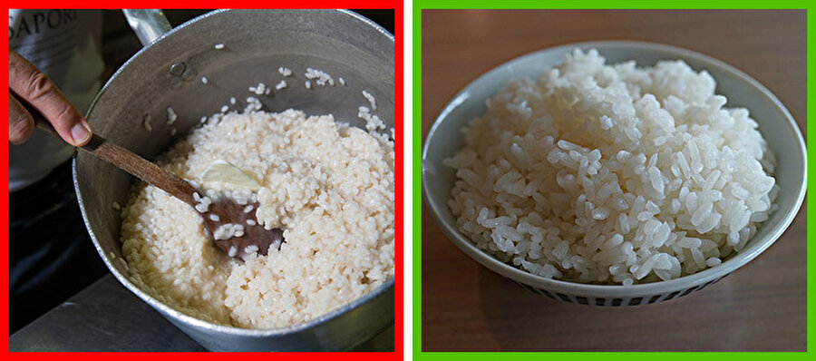 Pirinç

                                    Pirinç, içerdiği nişasta ve şeker nedeniyle mutlaka detaylı şekilde yıkanıp süzülmelidir. Pirincin kilo aldırma özelliği, içerdiği nişasta miktarından kaynaklandığından bu konuda dikkatli olunmalıdır. Aynı zamanda su berrak olana kadar mısır veya buğday taneleri gibi diğer nişastalı tahılların da durulanması önerilir.
                                