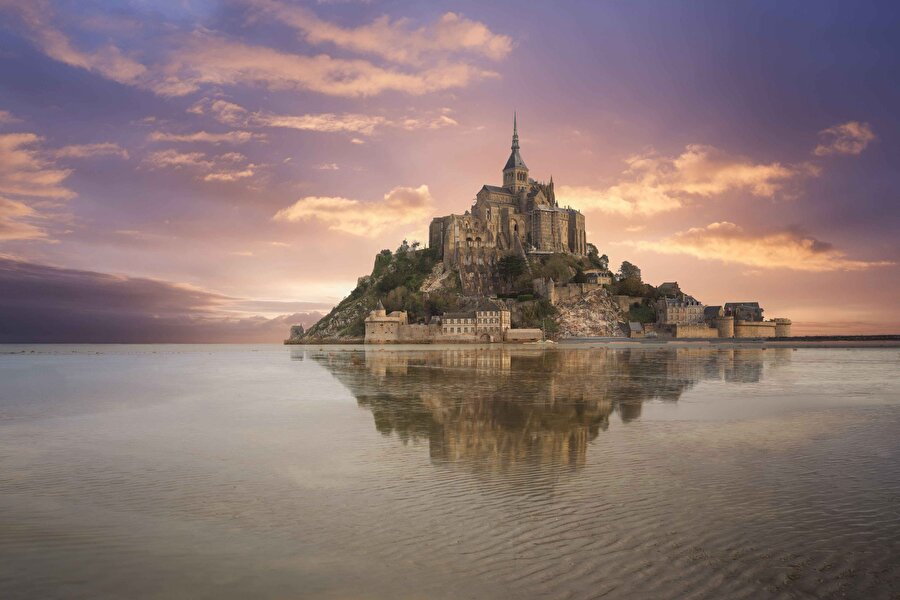 Mont Saint Michel, Normandy, Fransa