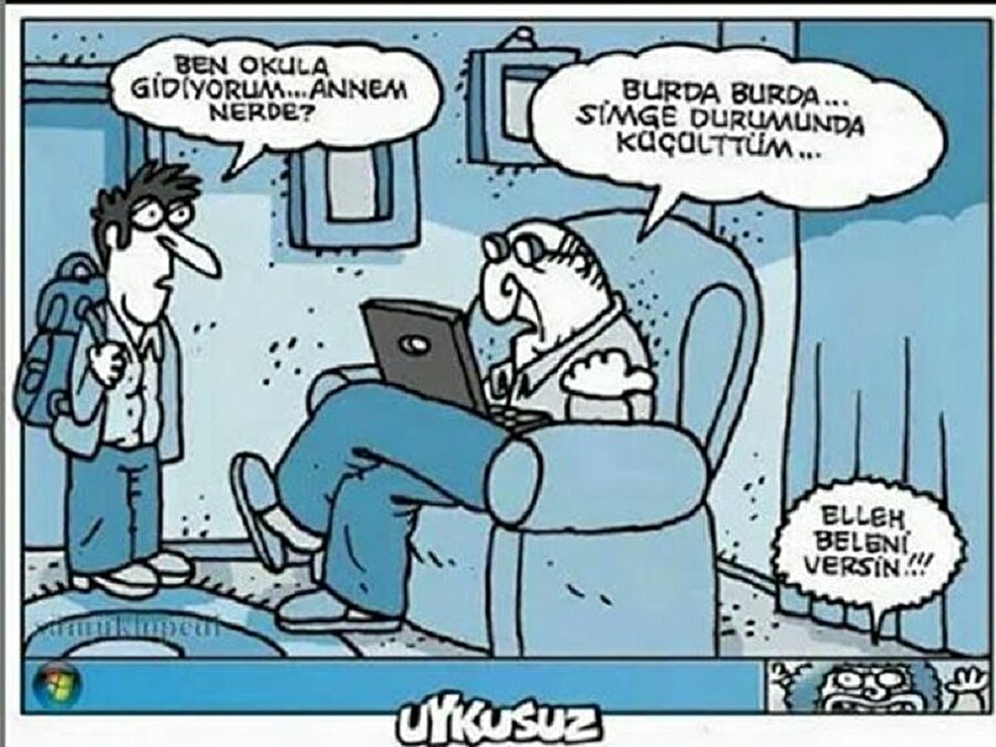 Simge durumuna küçülttüm