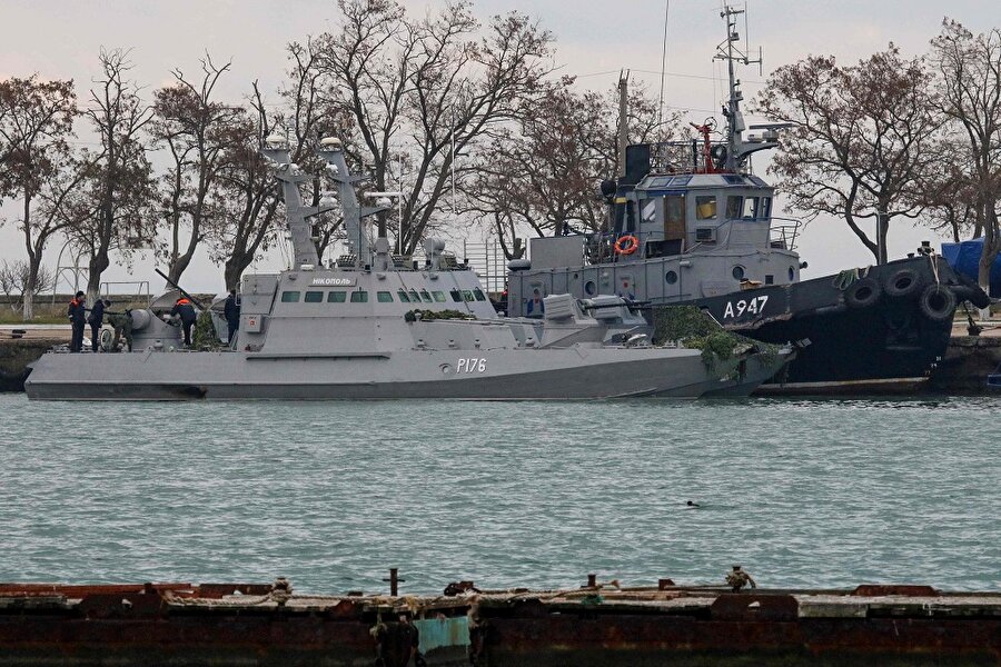 Rusya tarafından el konulan Ukrayna gemileri