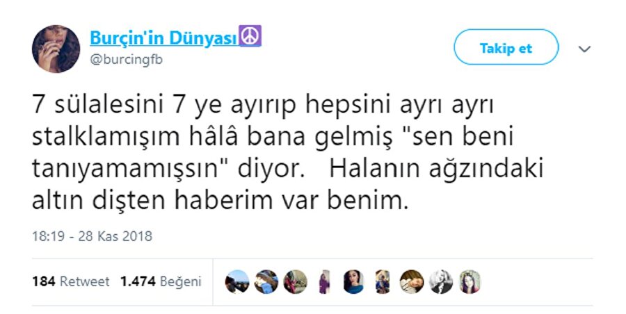 Halamın ağzında altın diş mi varmış ya