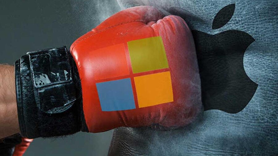 Microsoft ve Apple arasındaki rekabet derinleşiyor.