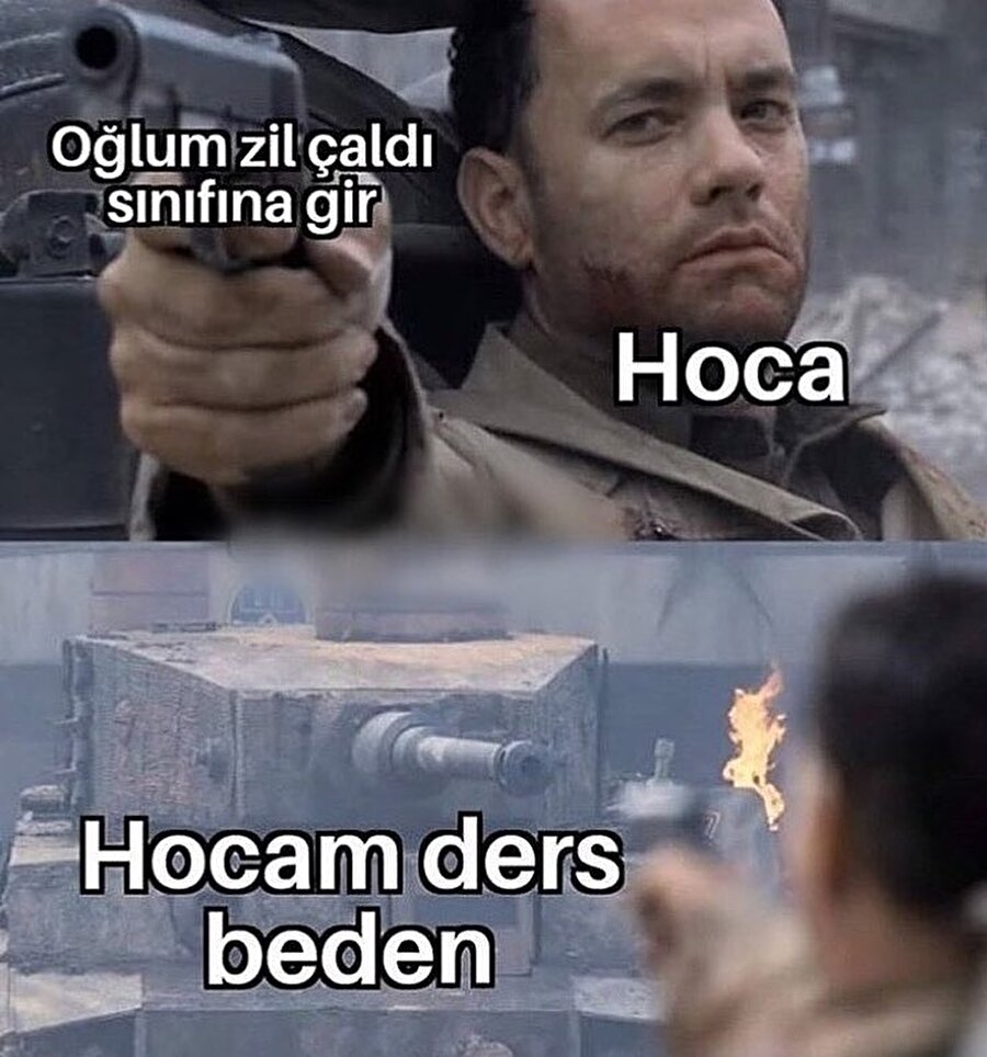 Ve hoca ağlayarak koridoru terk eder