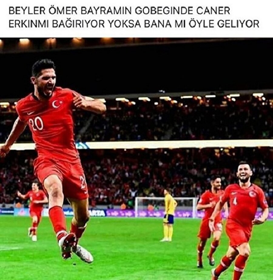 O bağırıyor