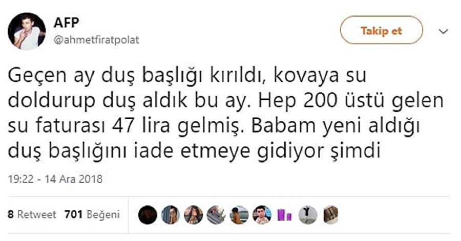 Babaları su faturasıyla sınamayın
