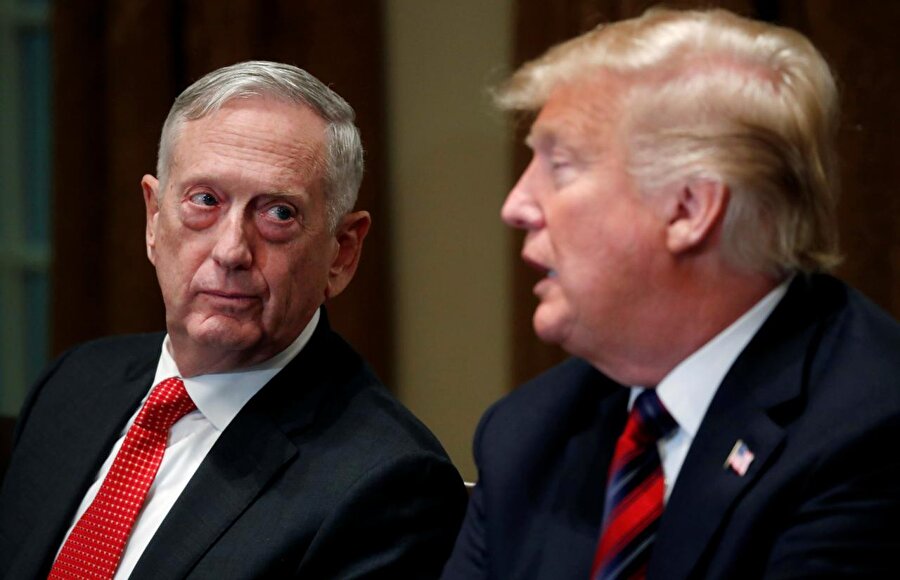 Savunma Bakanı Mattis'in, birçok konuda Başkan Trump'la görüş ayrılığı yaşadığı biliniyordu.