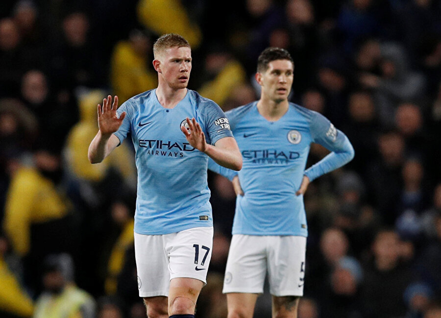Kevin de Bruyne ve John Stones'un üzüntüsü.