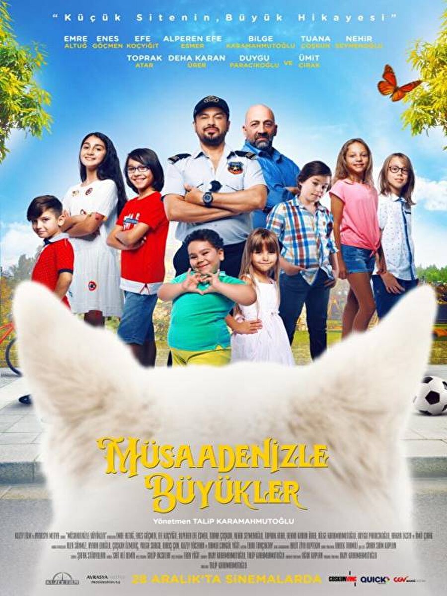 3. Müsaadenizle Büyükler

                                    
                                    Talip Karamahmutoğlu'nun yönettiği "Müsaadenizle Büyükler", sokağa terk edilmiş köpeklerle ilgilenirken yetişkinlerle mücadele etmek zorunda kalan bir grup iyiliksever çocuğun hikayesini odağına alıyor. Fantastik macera türündeki filmde Emre Altuğ, Enes Göçmen, Efe Koçyiğit, Alperen Efe Esmer, Tuana Coşkun, Nehir Seymenoğlu ve Toprak Atar rol aldı.
                                
                                