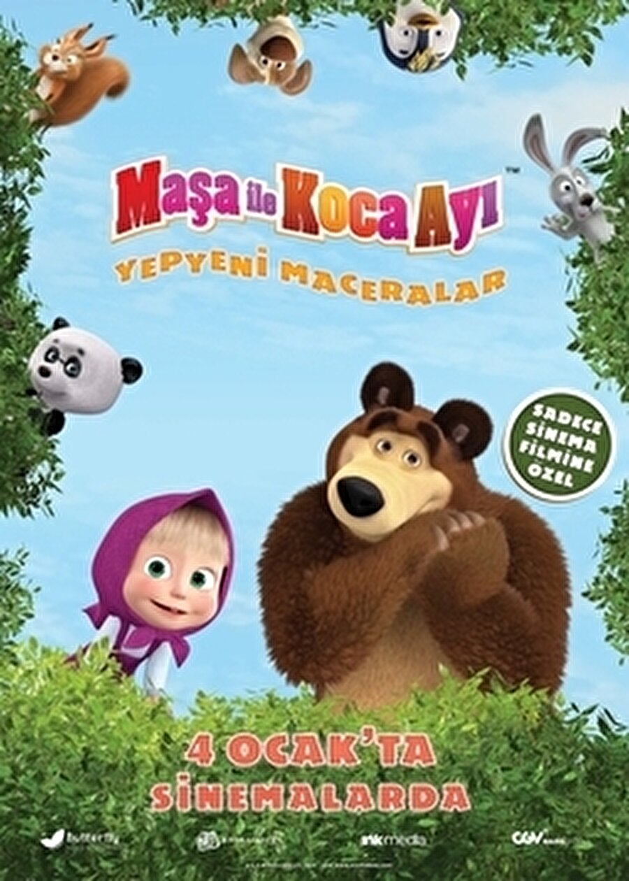 Maşa İle Koca Ayı: Yepyeni Maceralar
Maşa isimli küçük bir kız çocuğu ile sirkten emekli Mişka adındaki bir ayının yaşadığı maceraları konu edinen Rus yapımı, animasyon türündeki film , üçüncü sinemasıyla seyircilerle buluşuyor.