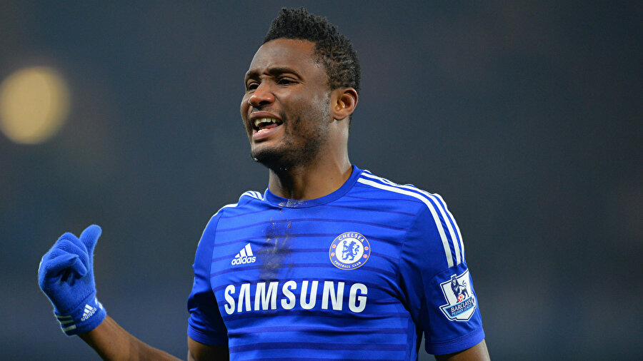 John Obi Mikel, efsanesi olduğu Chelsea formasıyla.