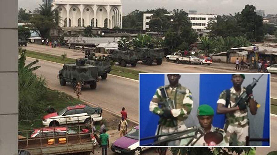 Gabon'da ordu ulusal radyodan darbe bildirisini okudu.