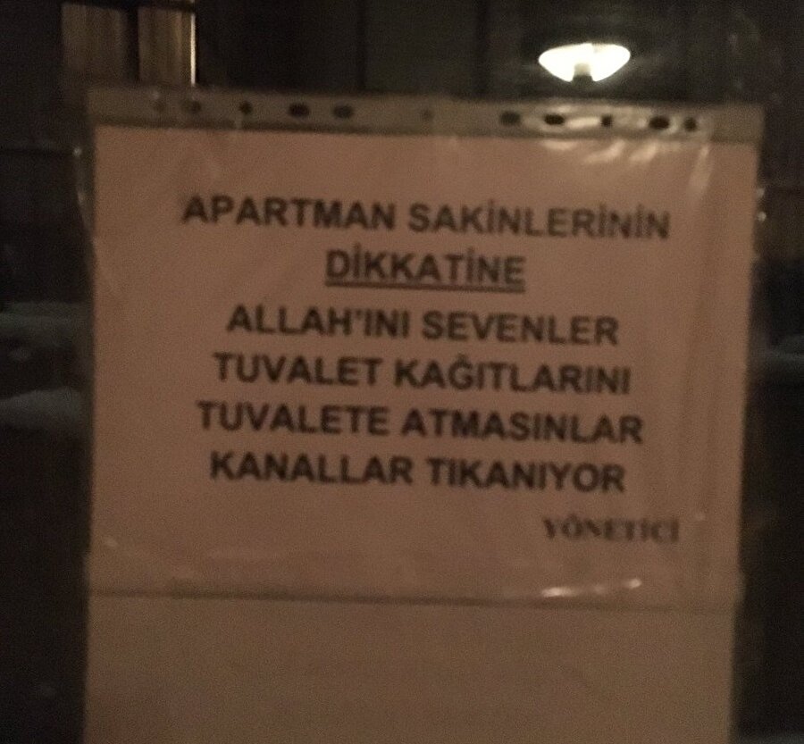 Apartmanların genel sorunu