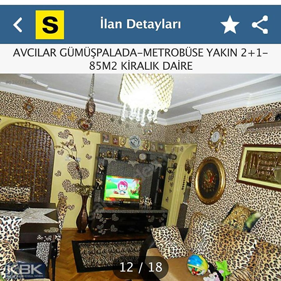 Sahibinden az süslenmiş sade daire